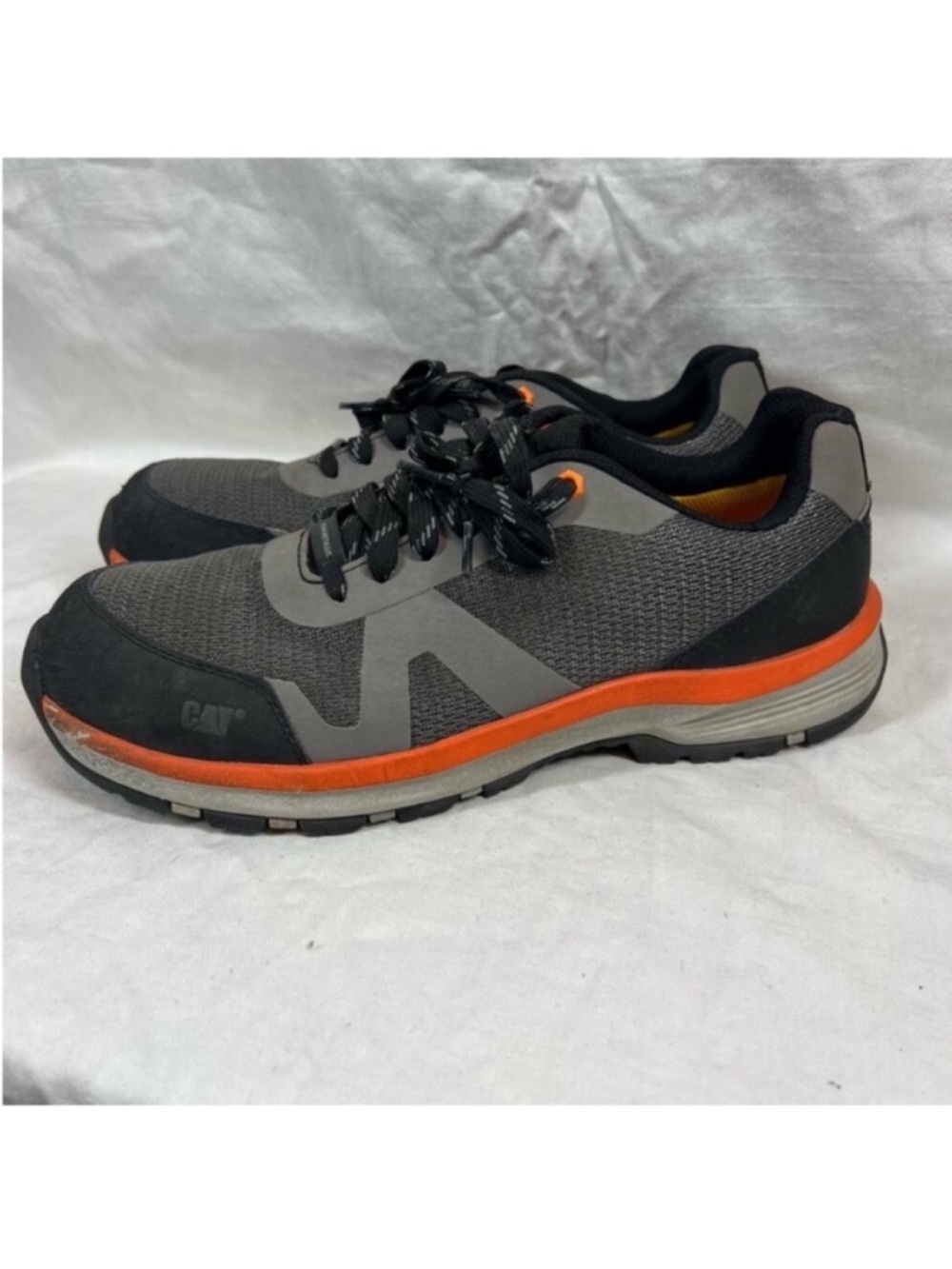 CAT Passage composite toe industrial work shoe medium charcoal lace up